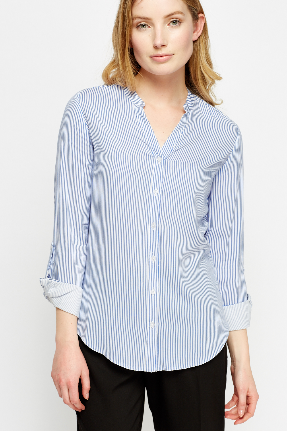 Blue Pinstripe Shirt - Just $7