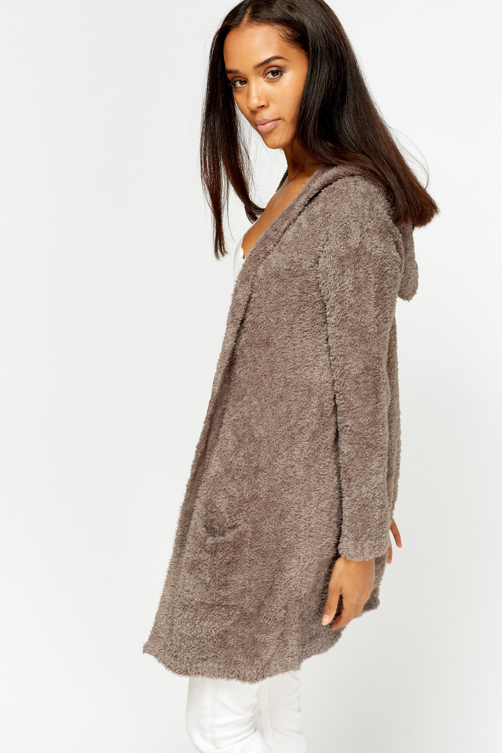 teddy coat cardigan