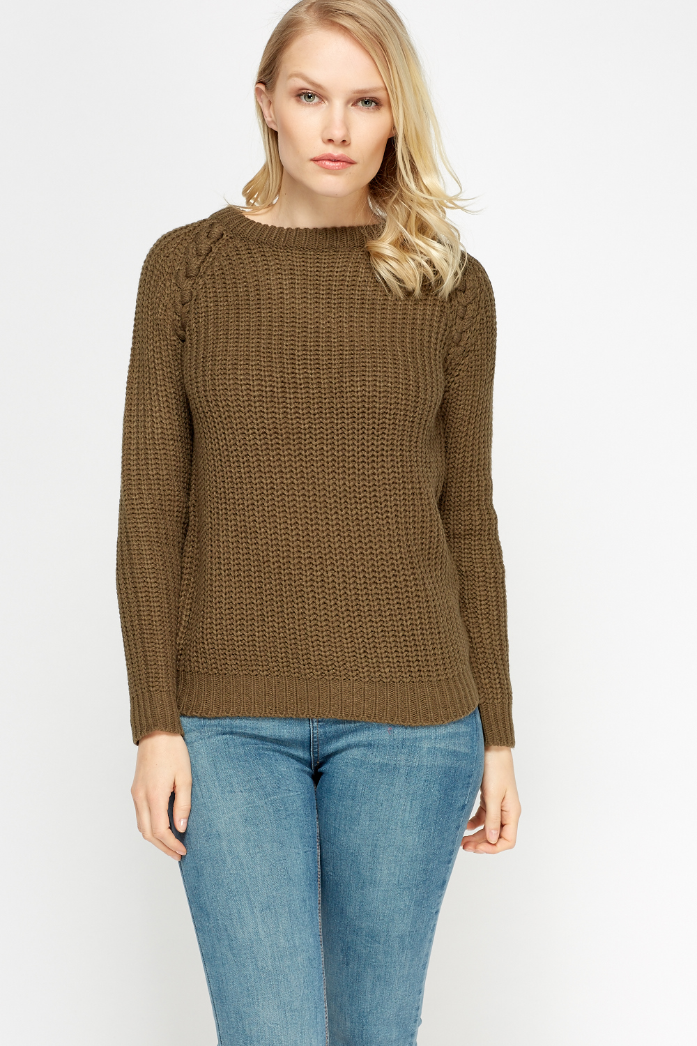 Cable Loose Knit Jumper - Just $7