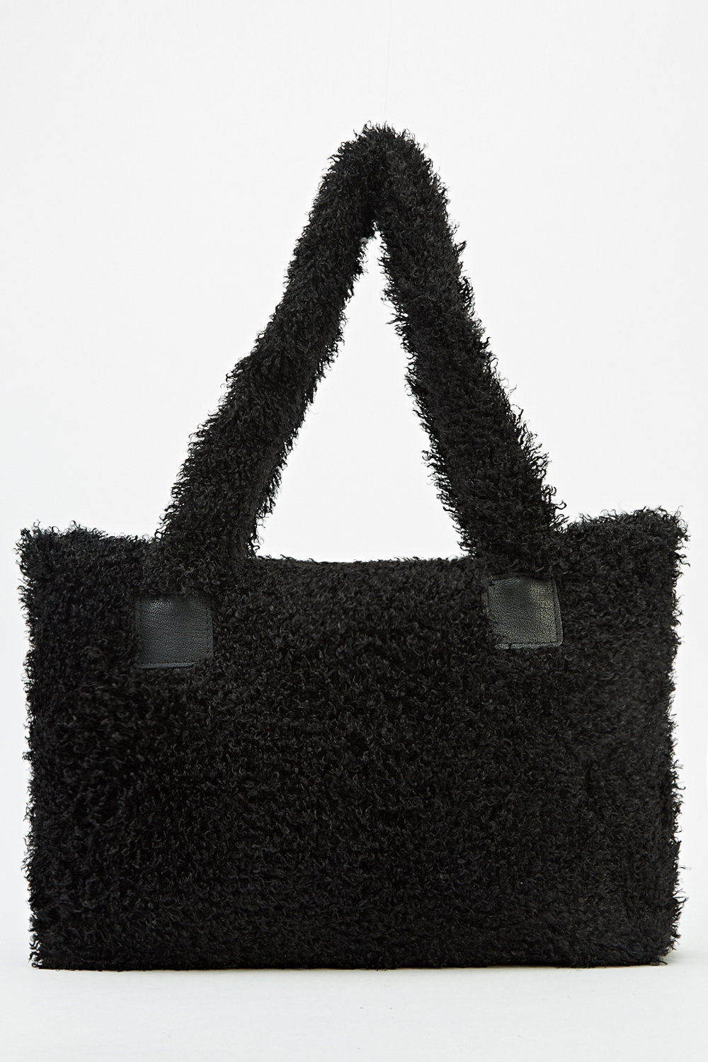 Black Fluffy Tote Bag - Just $7