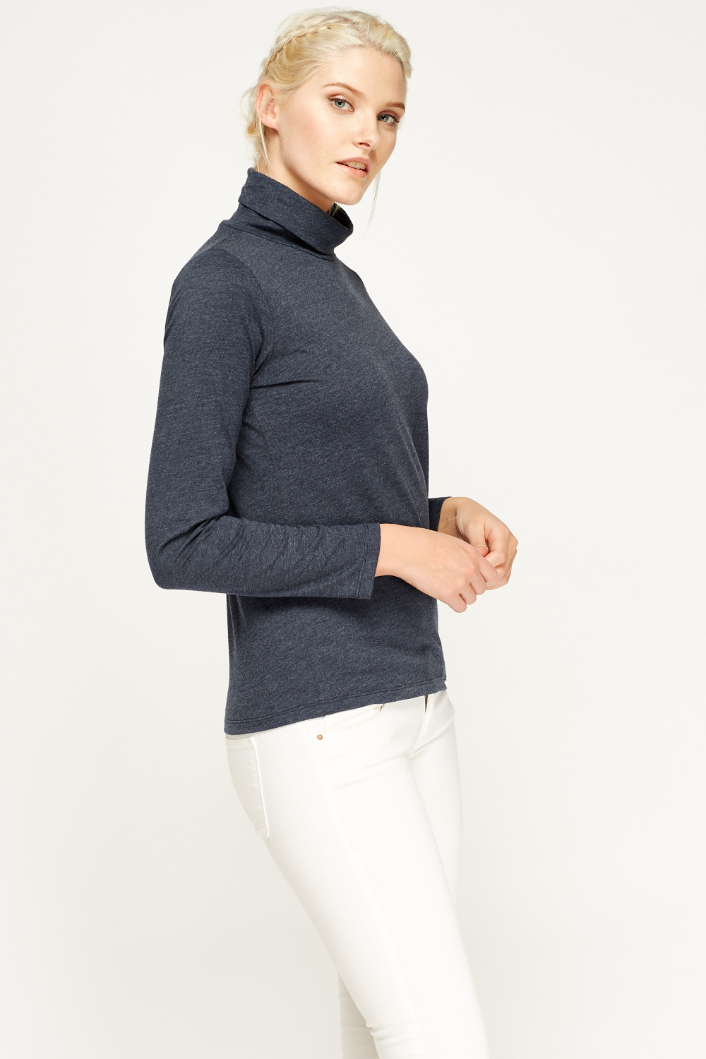thin roll neck top