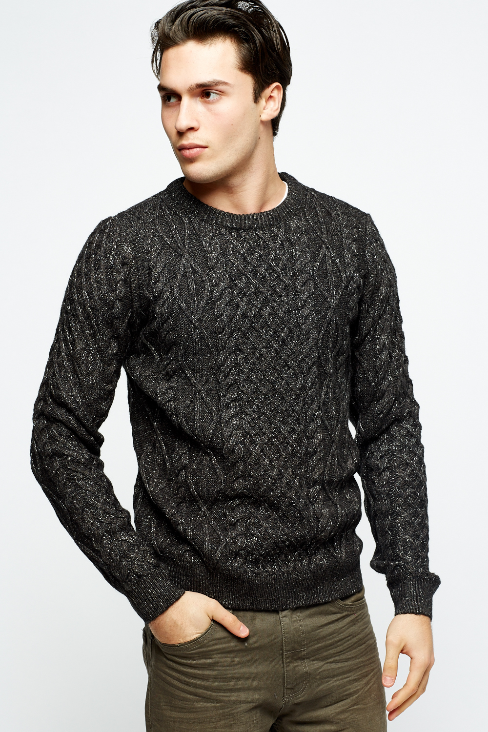 Cable Knit Mens Jumper - Just $6