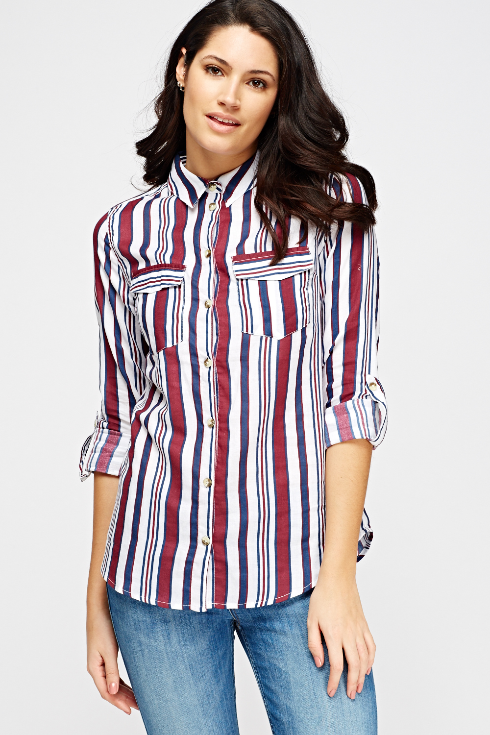 Striped Button Shirt - Just $7