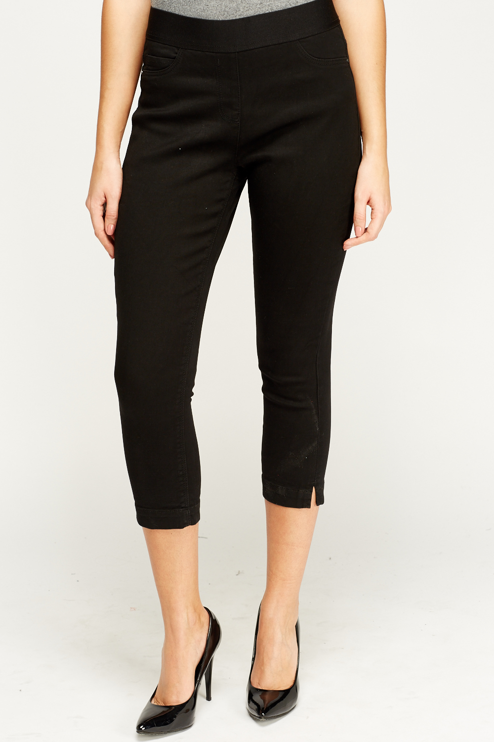 Elasticated Cropped Jeggings - Just $7