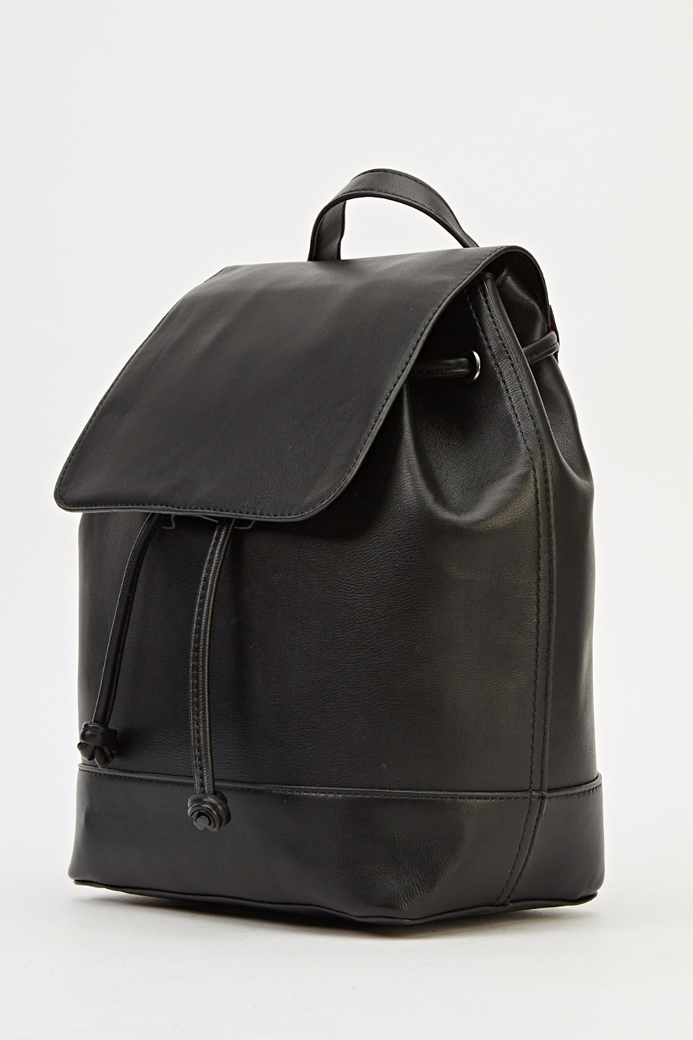Black Faux Leather Backpack - Just $7