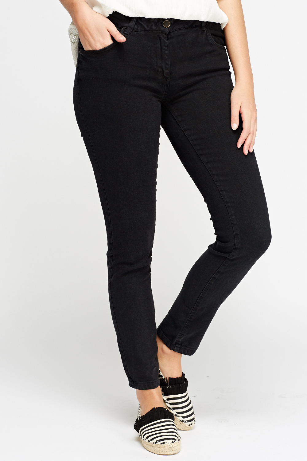 Slim Fit Regular Waist Jeans - Just $6