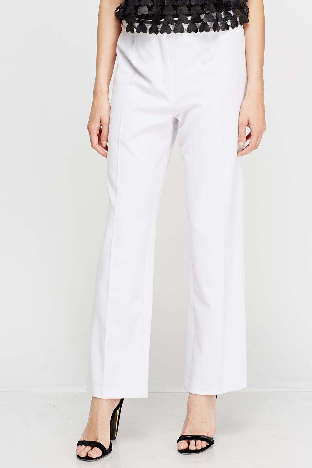 White Straight Leg Trousers - Just $7