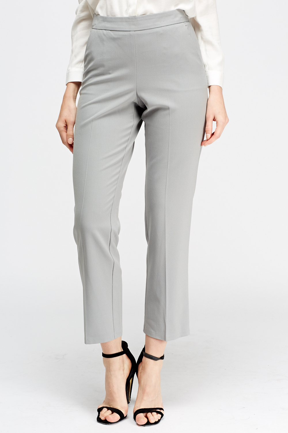 Grey Cigarette Trousers - Just $7