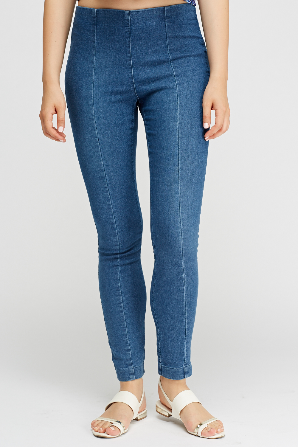 blue jeggings womens