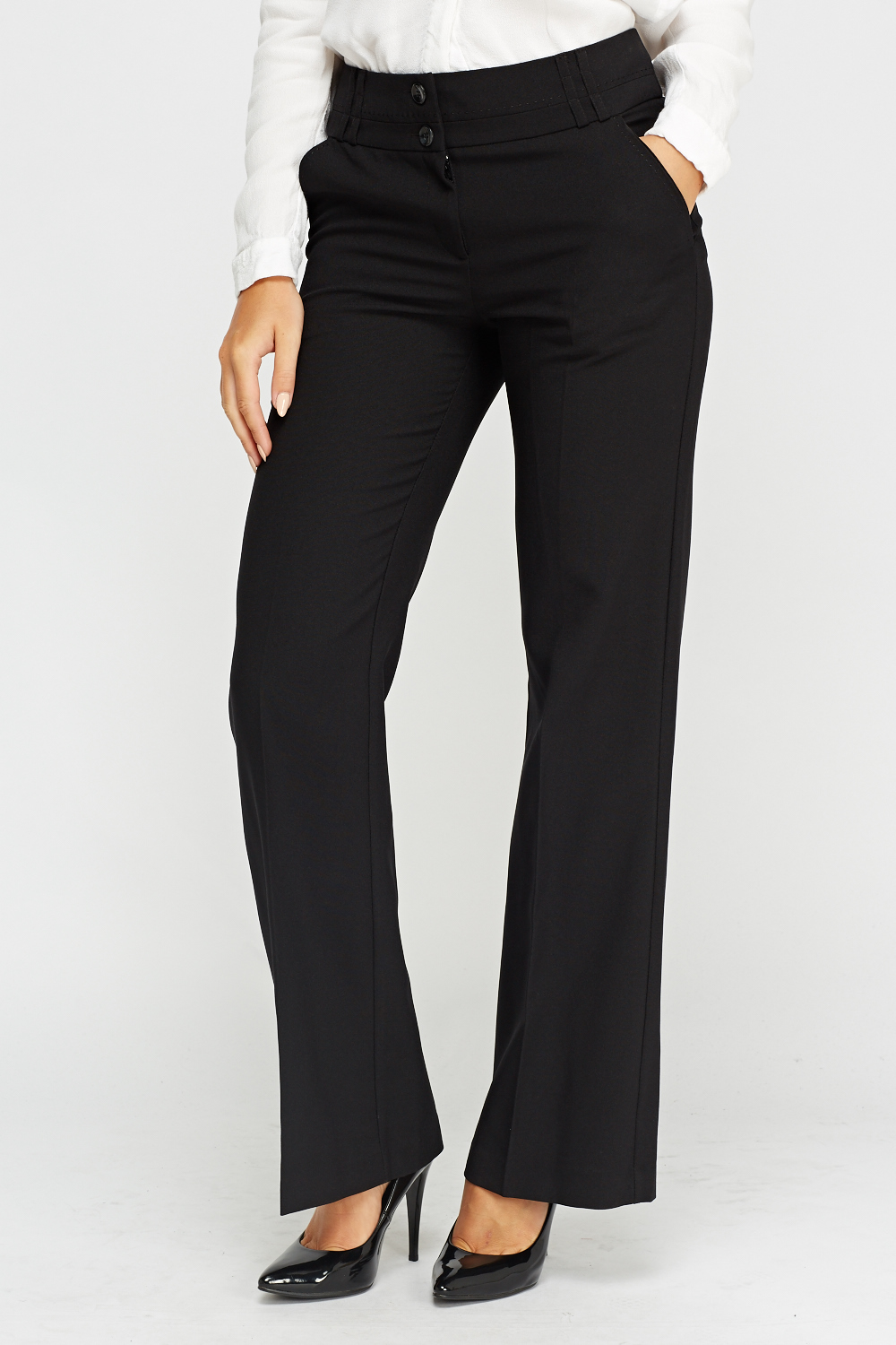 Tailored Wide Leg Trousers - Just $7