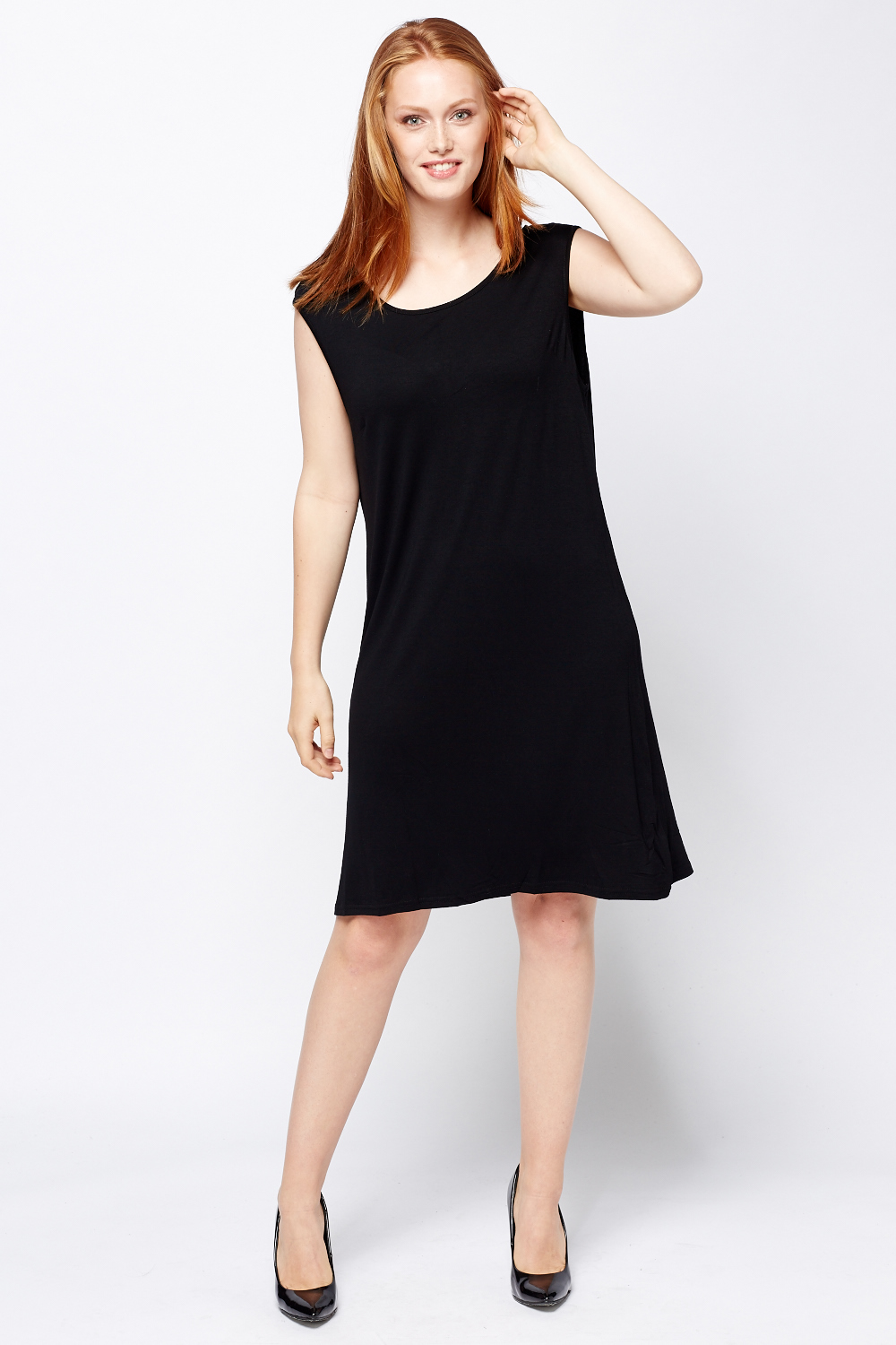 Black Sleeveless Basic Dress - Just $4