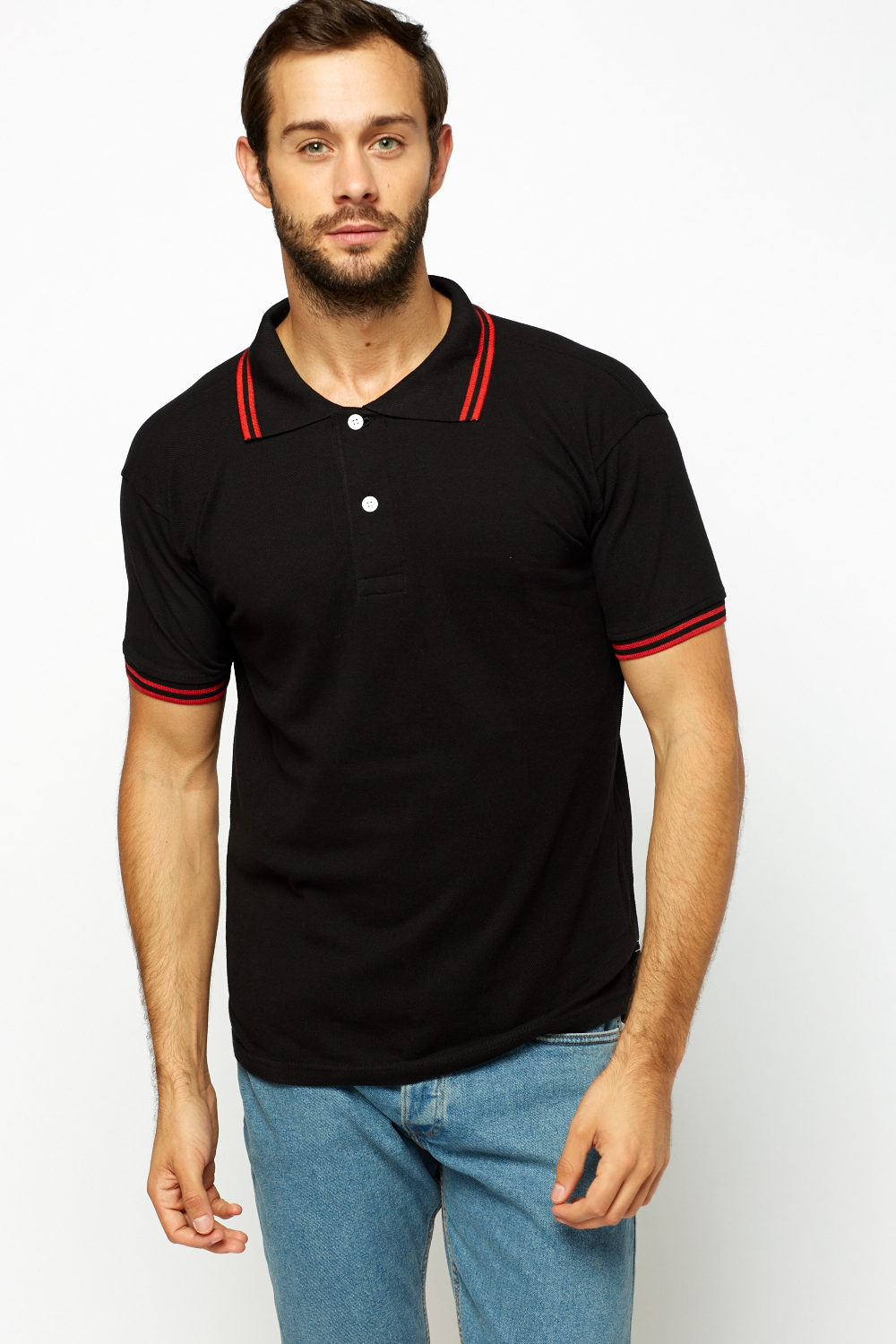 Black Polo T-Shirt - Just $7