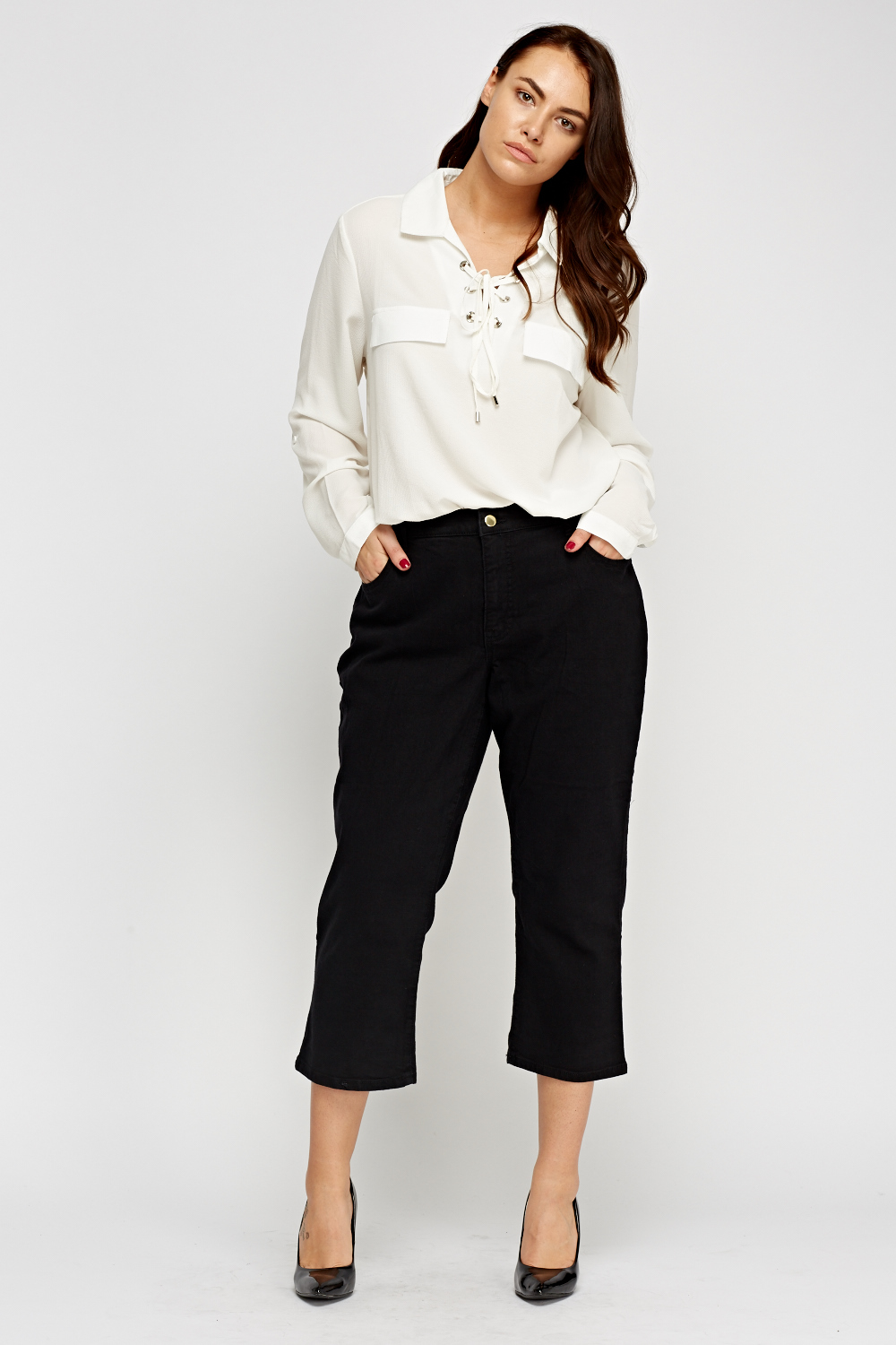 Black Cropped Jeans - Just $7