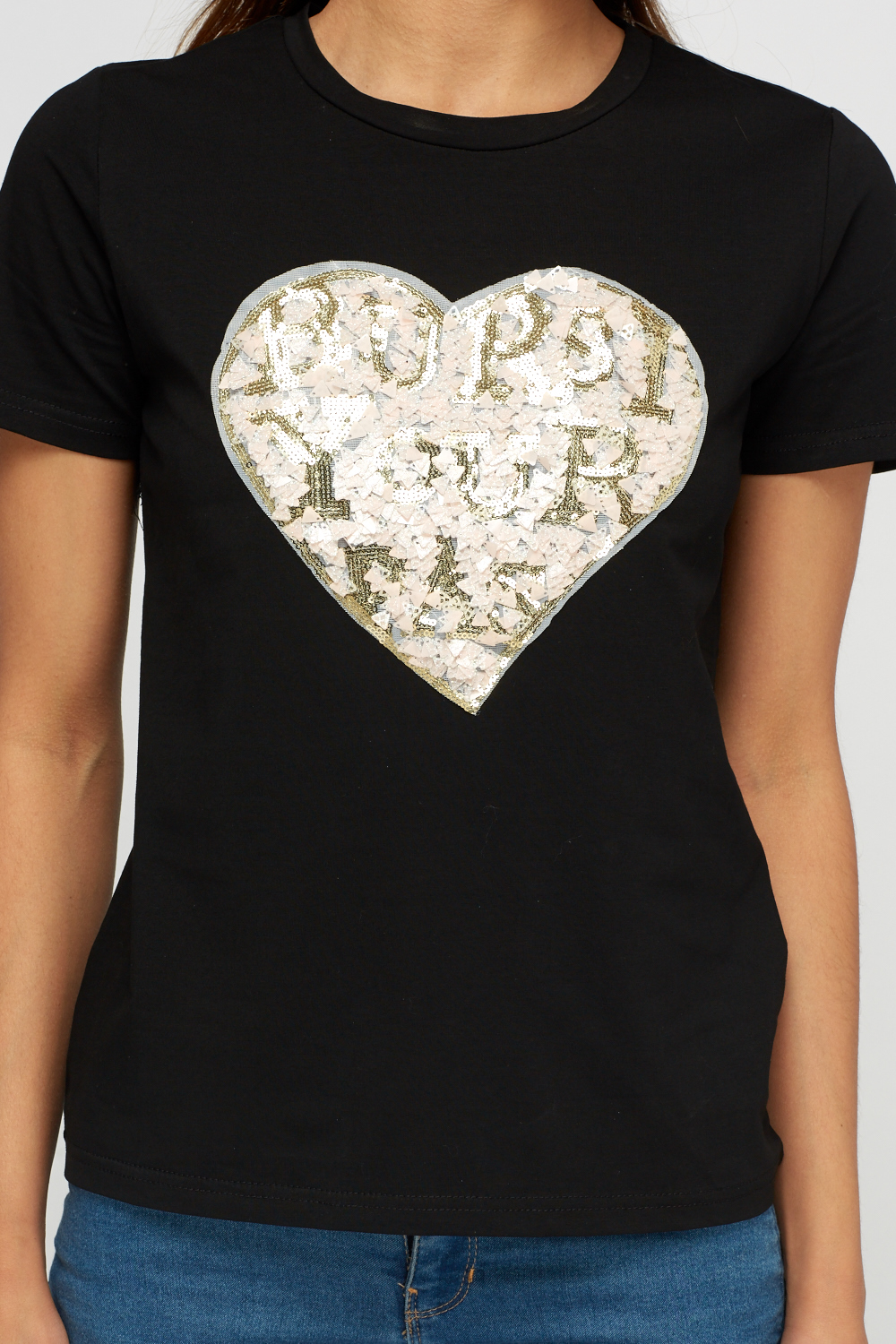Sequin Heart T-Shirt - Just $6