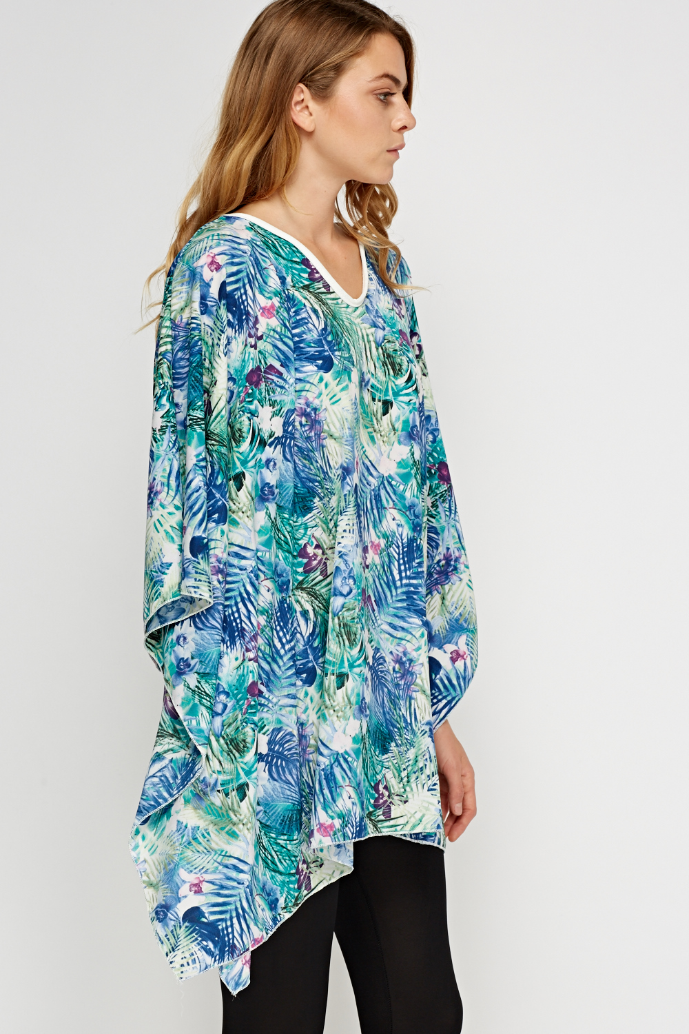 Printed Batwing Cover Up - Just $6