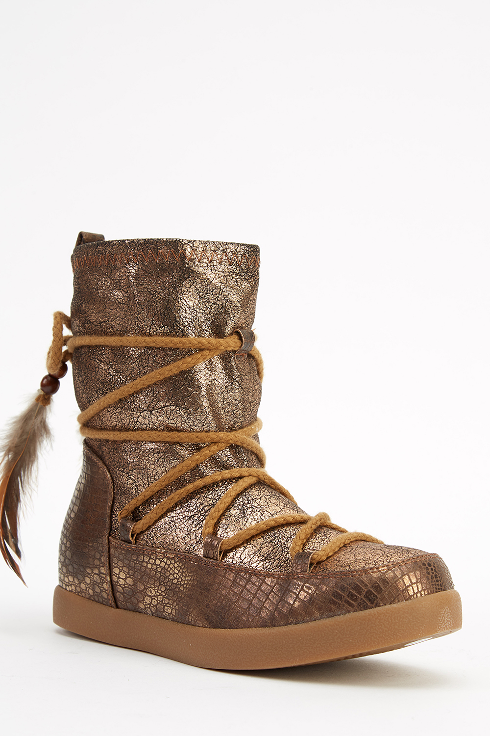 tall brown boots lace up back