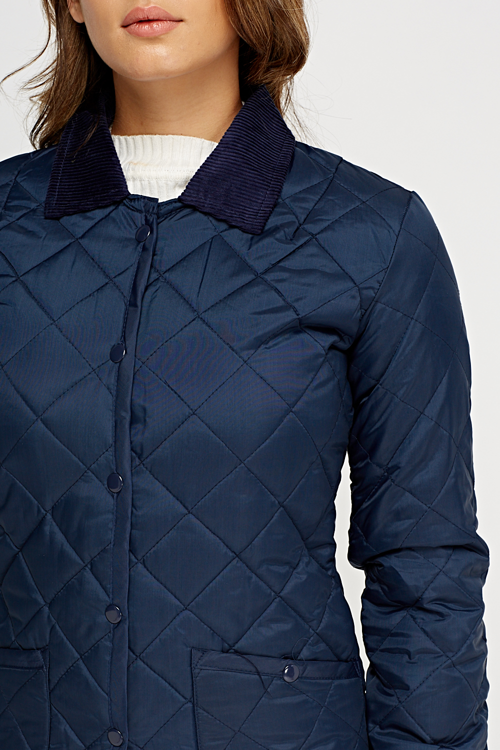 Quilted Pop Button Jacket - Just $6