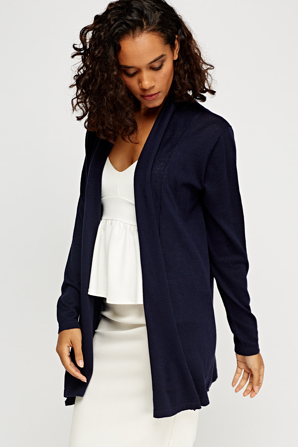 Waterfall Open Front Cardigan - Just $7