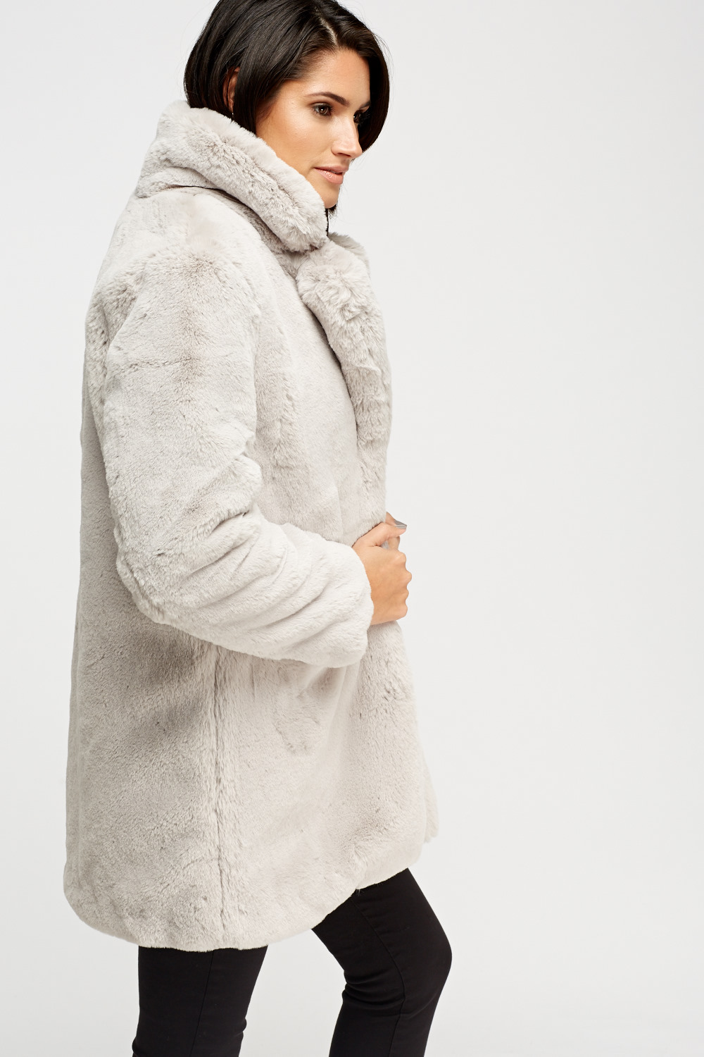 K Zell Grey Teddy Bear Faux Fur Coat - Limited edition | Discount ...