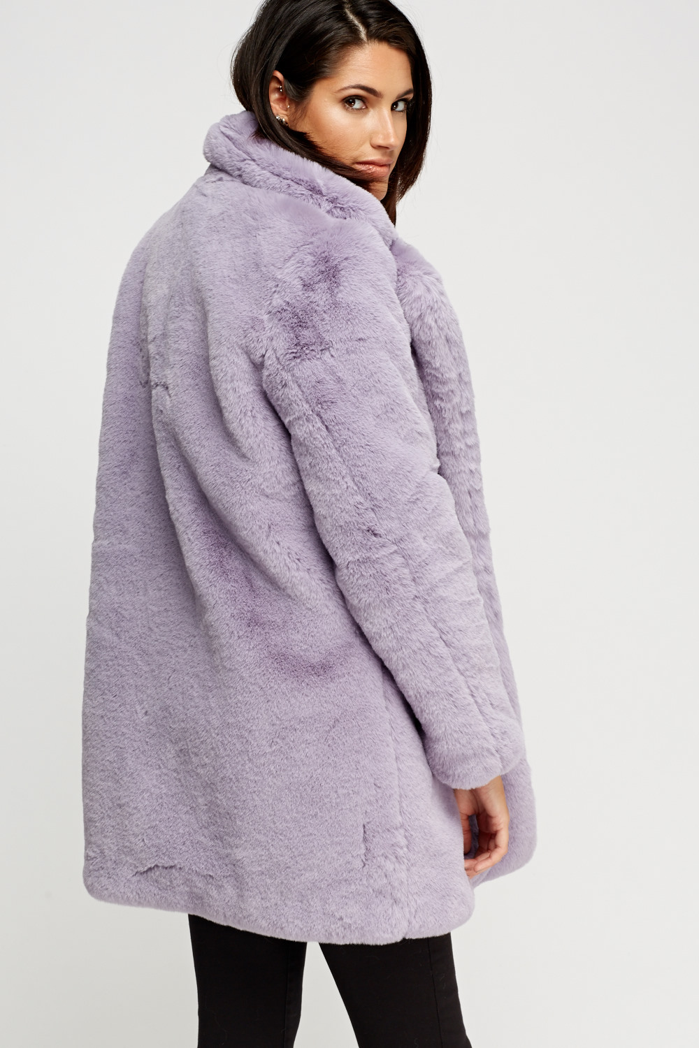 K.Zell Lilac Teddy Bear Faux Fur Coat - Limited edition | Discount ...