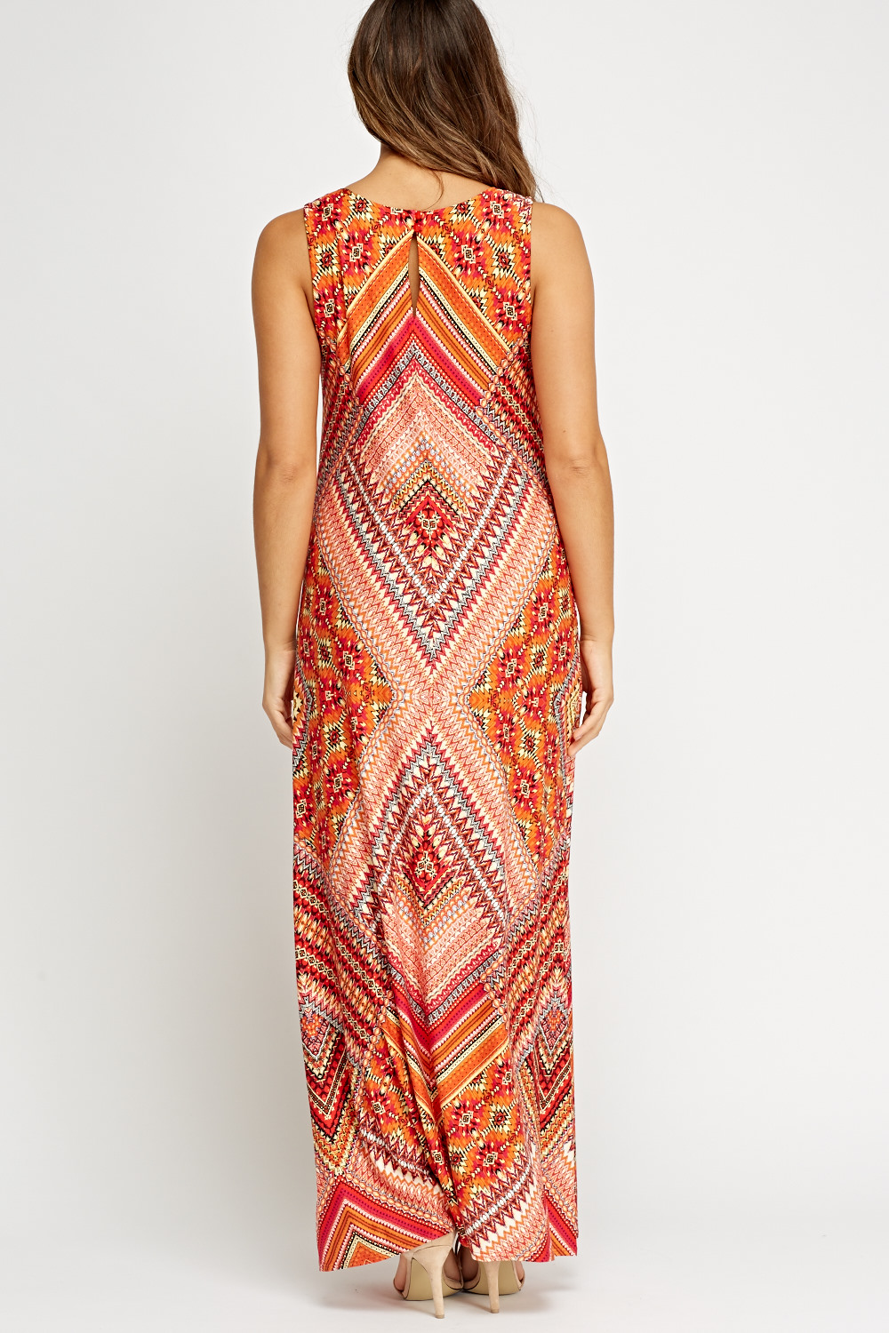 Aztec Printed Maxi Dress - Just $7