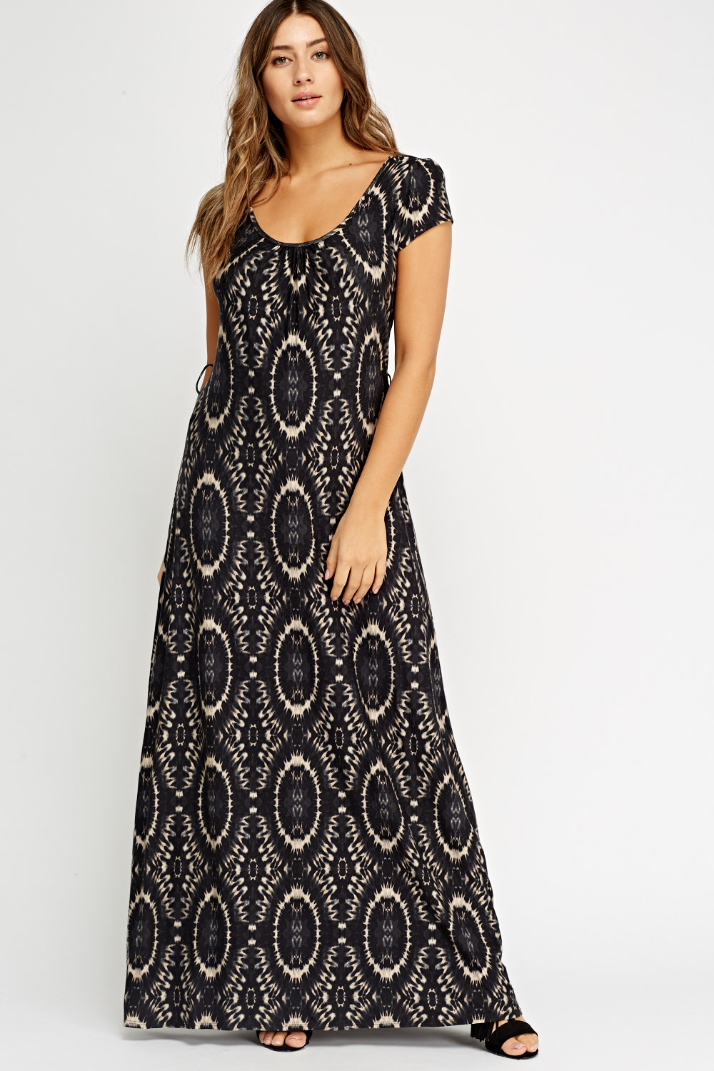 Kaleidoscope Printed Maxi Dress - Just $7