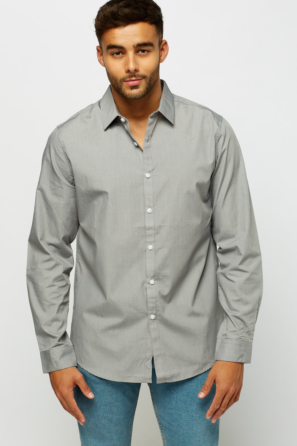 Grey Formal Shirt - Just $7