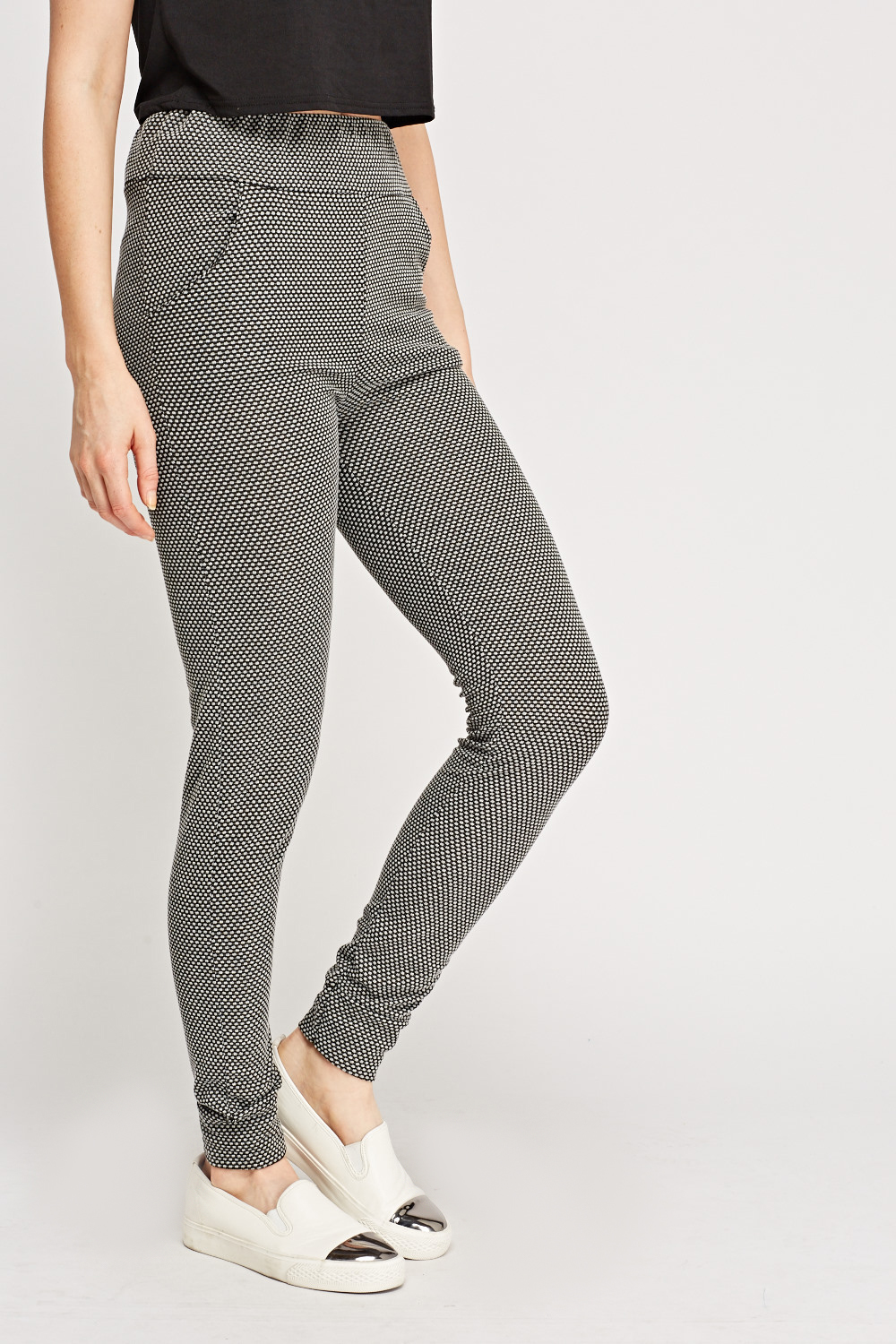 Textured Fitted Leggings - Just $6