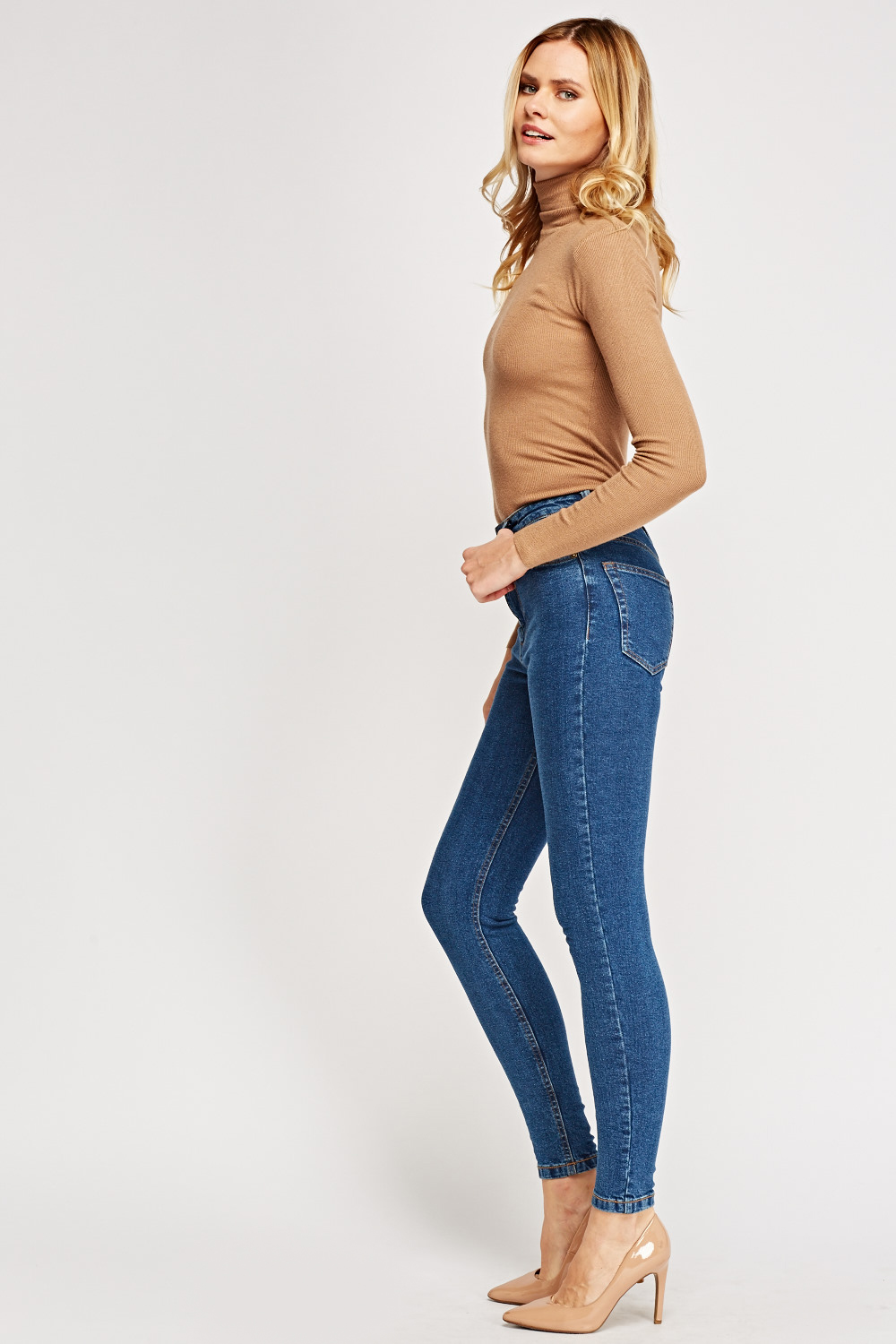 High Waist Skinny Fit Jeans - Just $7