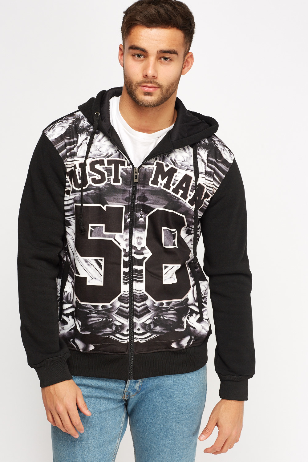 Printed Front Hooded Jumper - Just $7