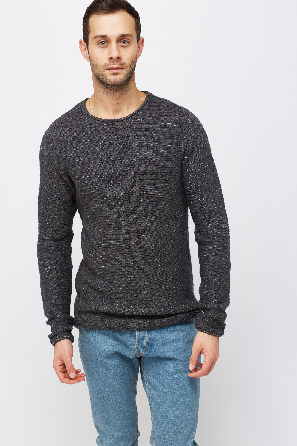 Round Neck Casual Jumper - Just $6