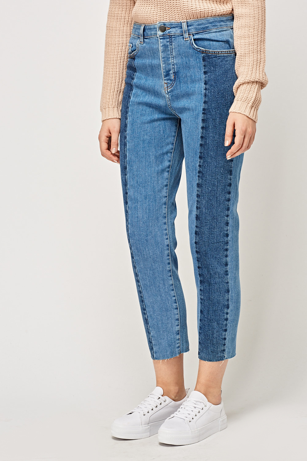 frayed hem jeans