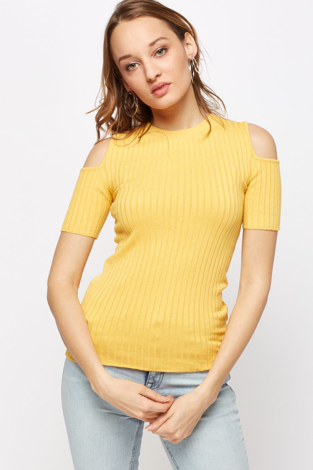 cutout one shoulder top