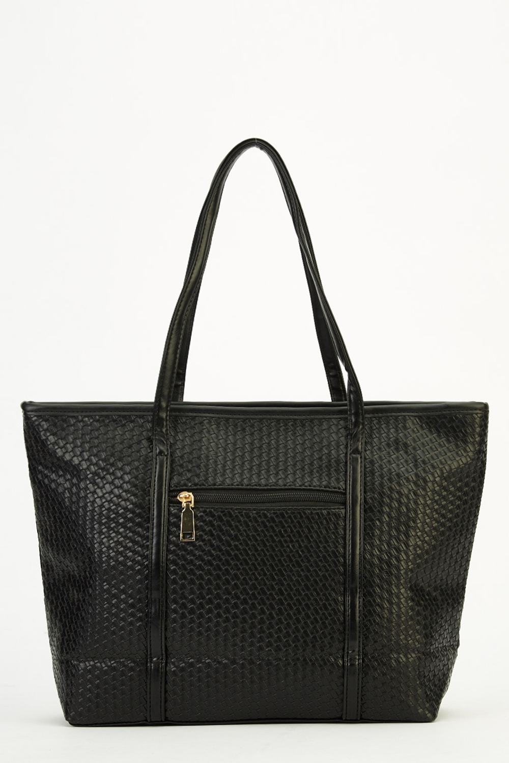 basket weave leather bag