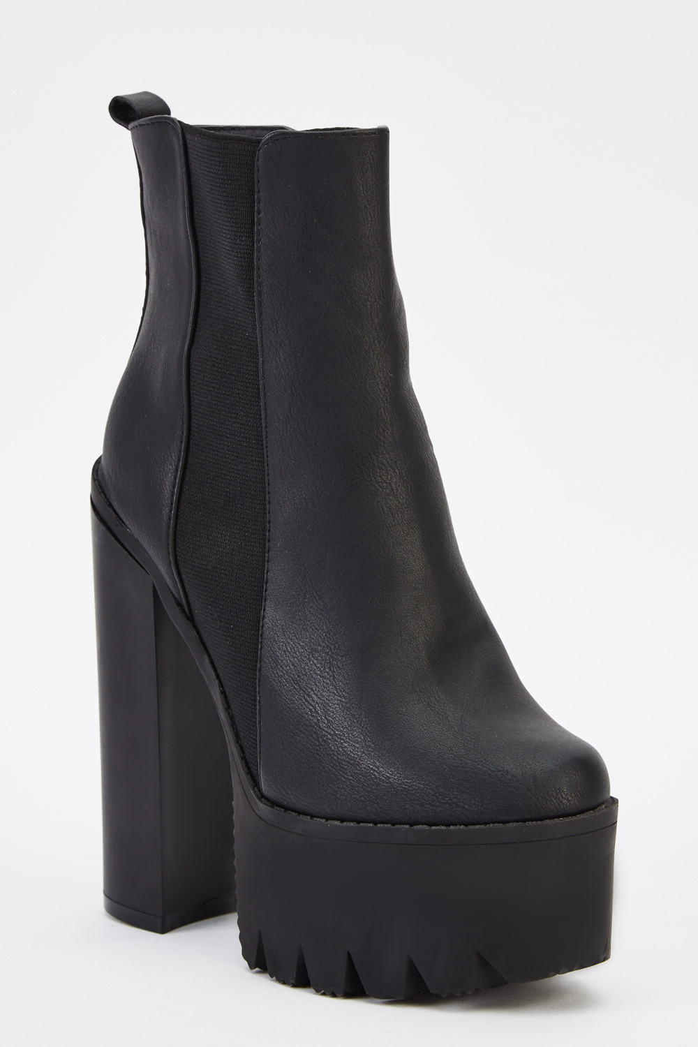 heeled boots chunky
