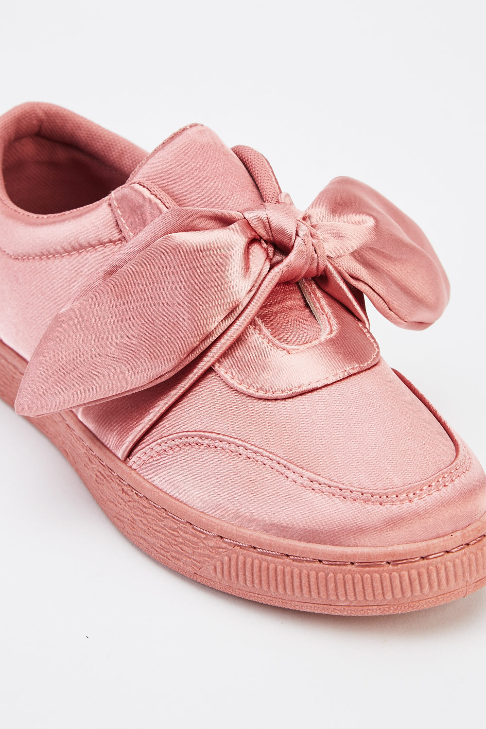 Sateen Ribbon Lace Up Shoes - Just $7