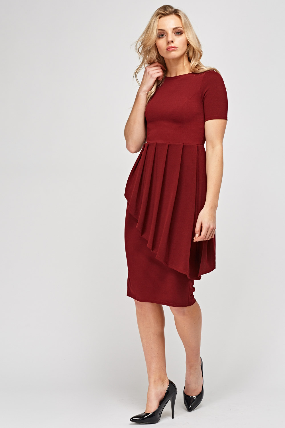 Peplum Short Sleeve Dress - Just £5