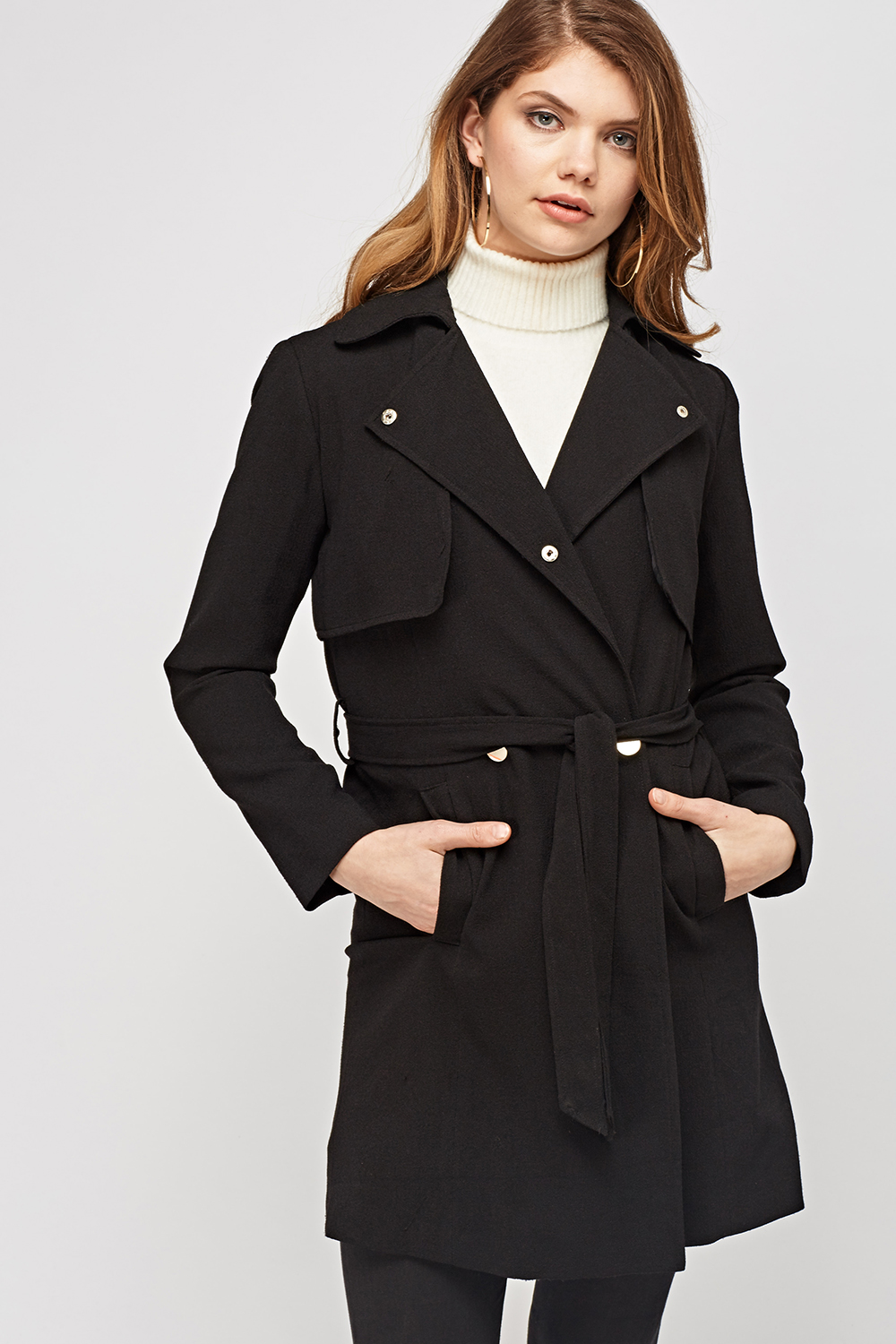 Textured Trench Coat - Just $7