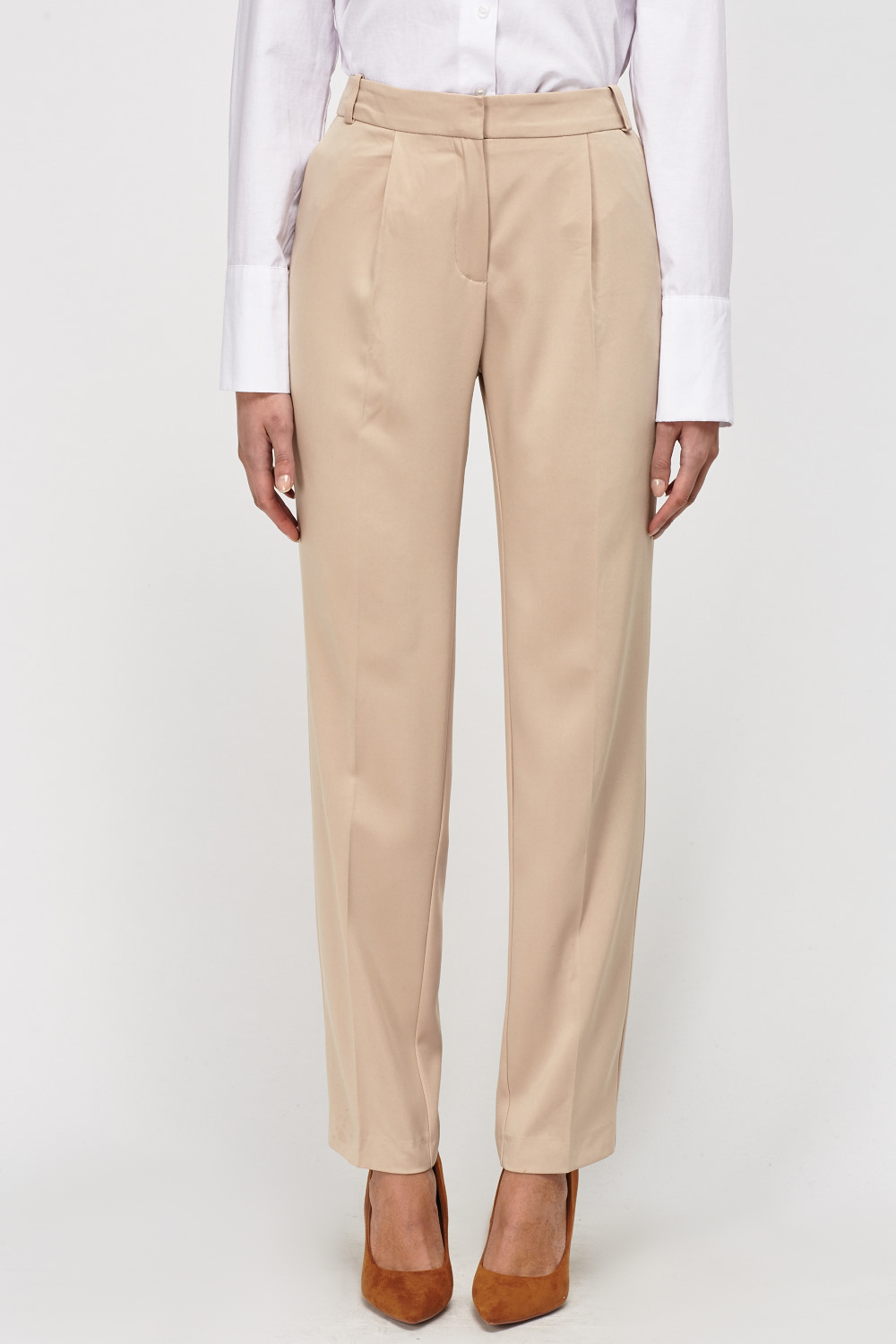 Beige Casual Trousers - Just $6