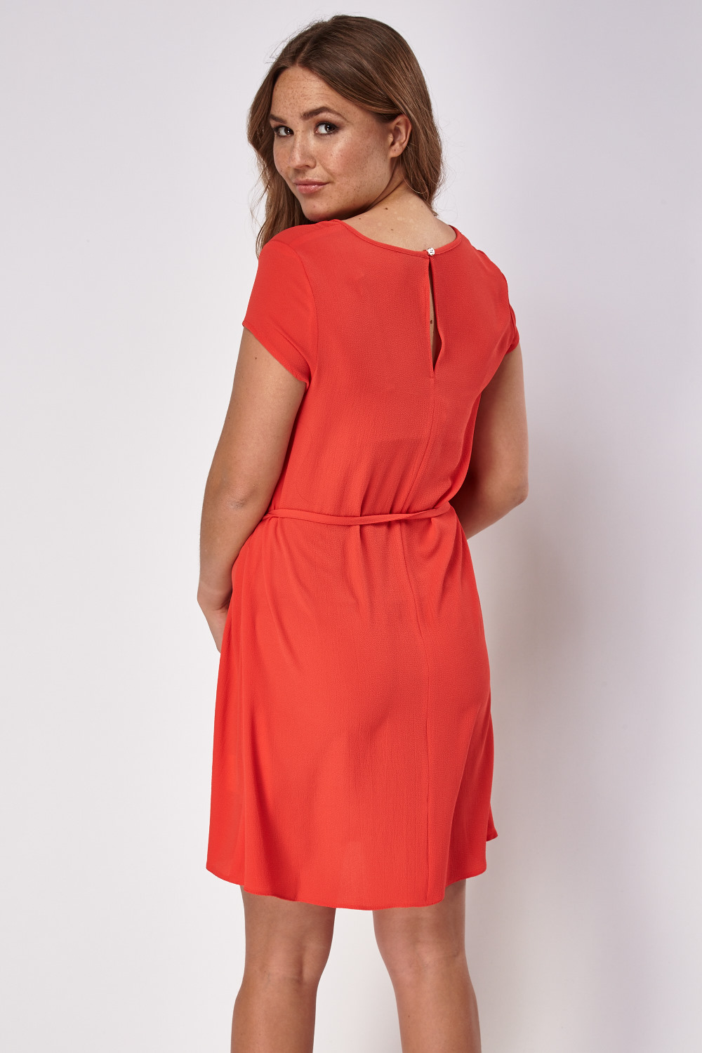 Red Textured Dress - Just $7