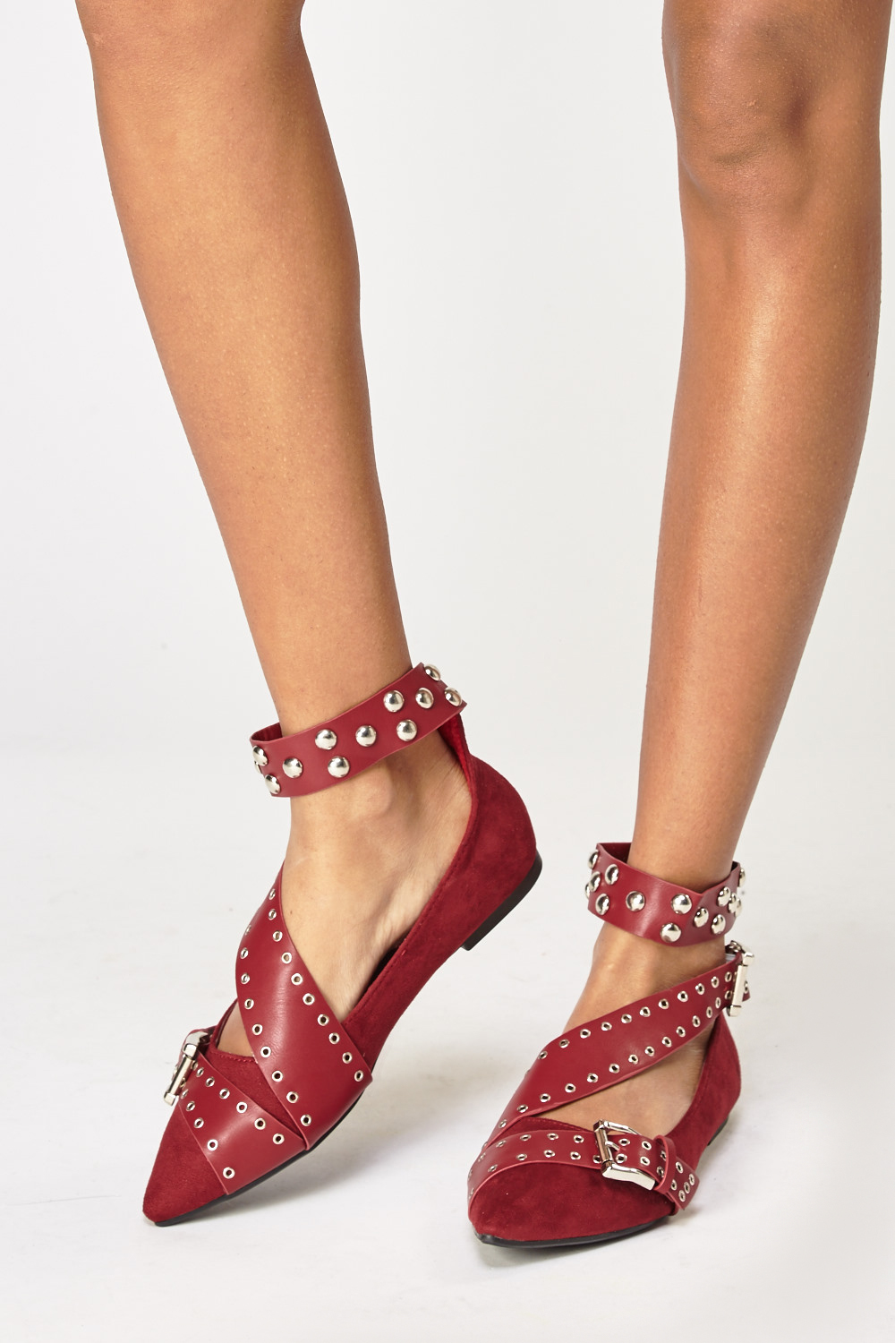 studded court shoes