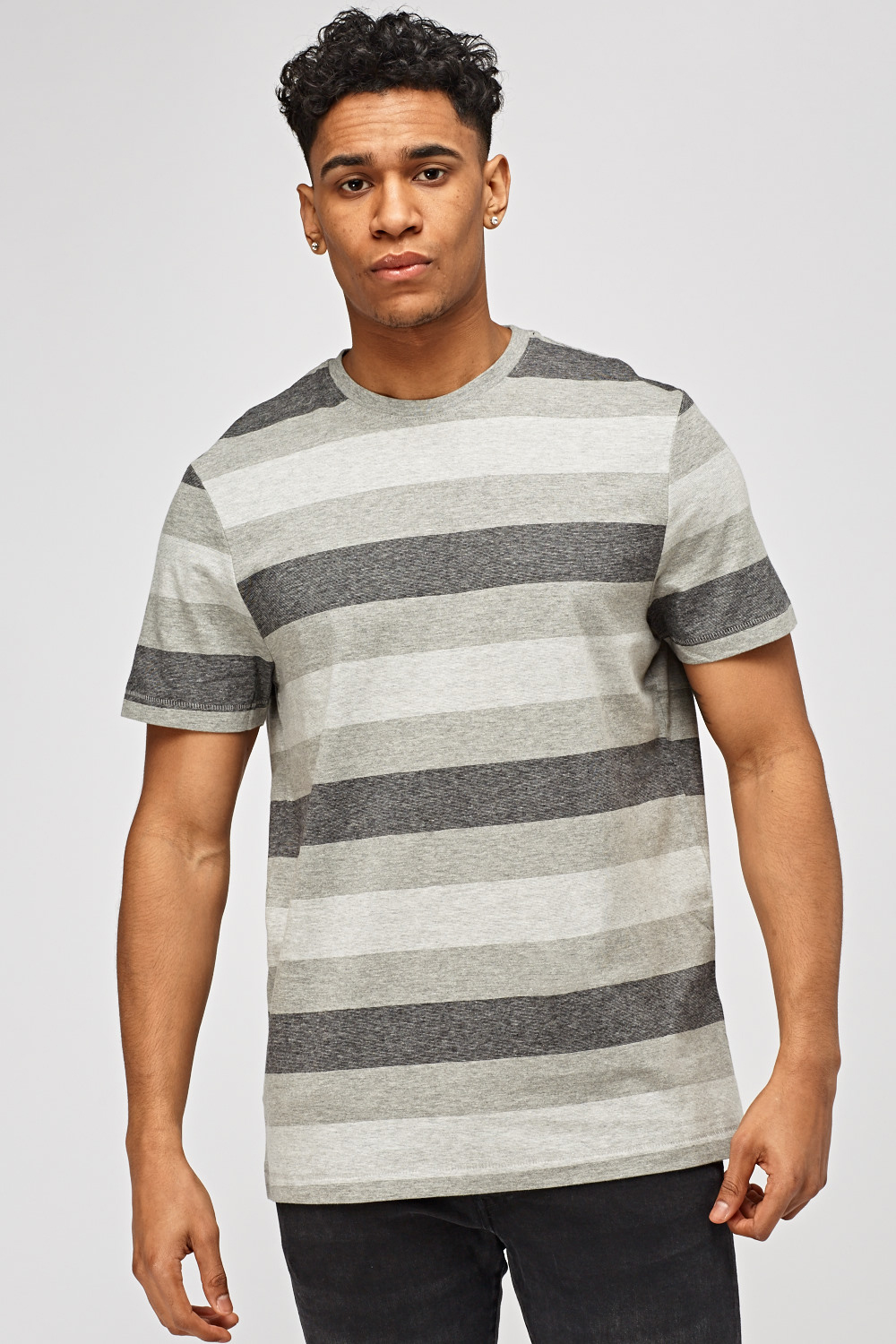 Striped Grey T-Shirt - Just $6