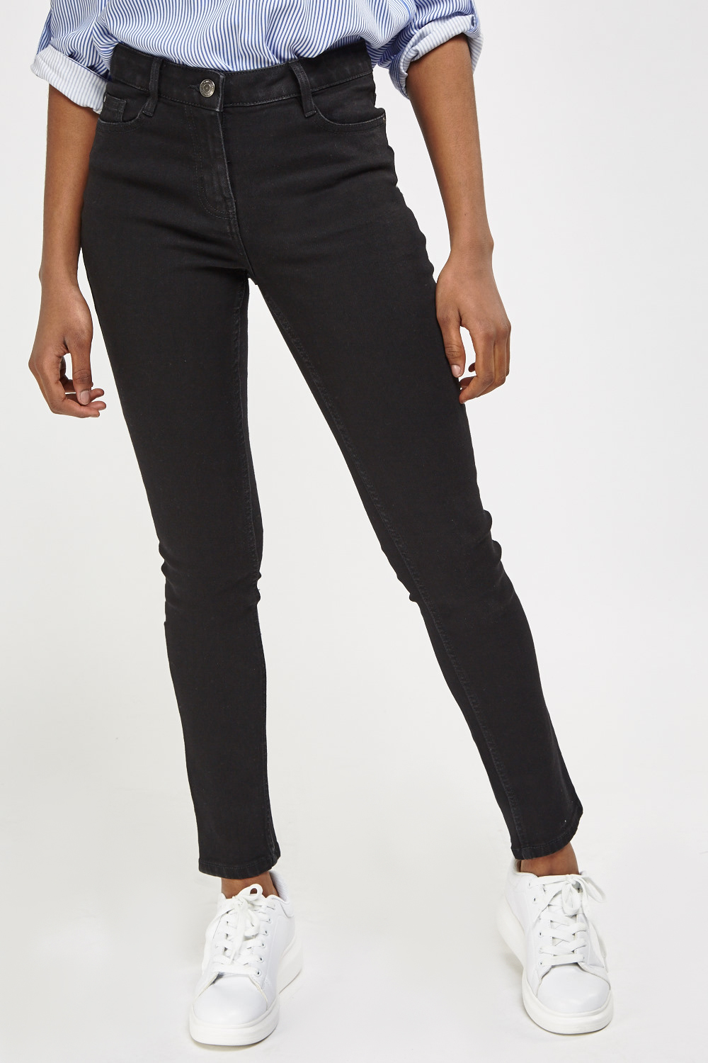 Straight Leg High Waisted Jeans - Just $7