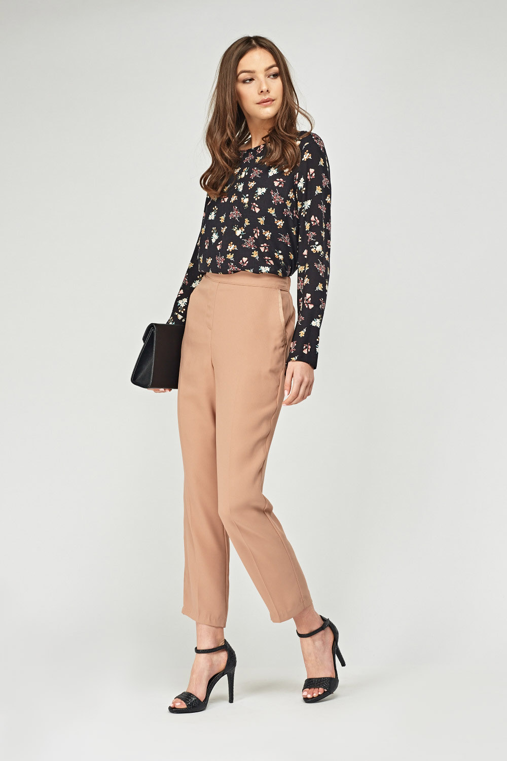 High Waisted Cigarette Trousers - Just $6