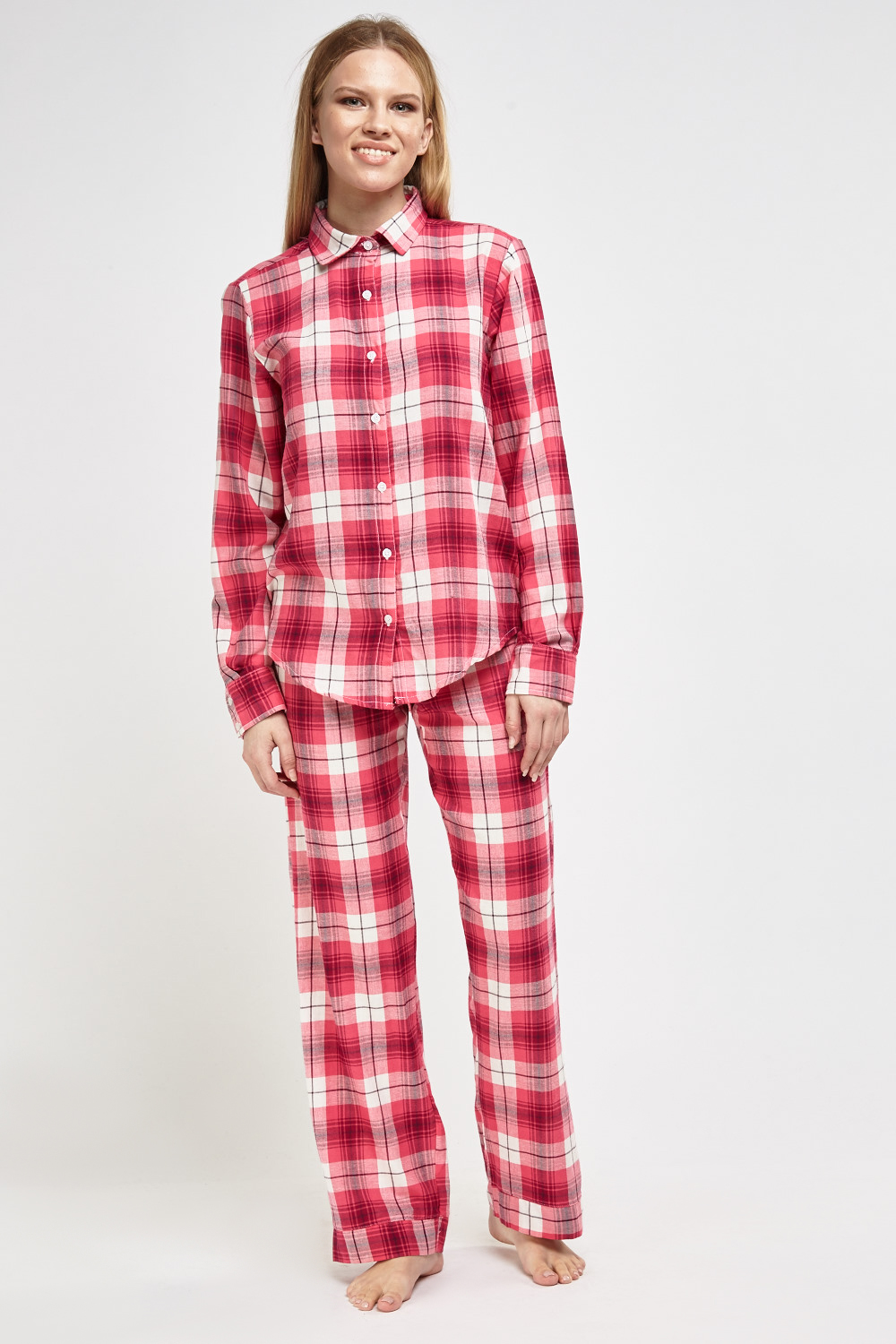 Checked Casual Pyjama Set - Just $7