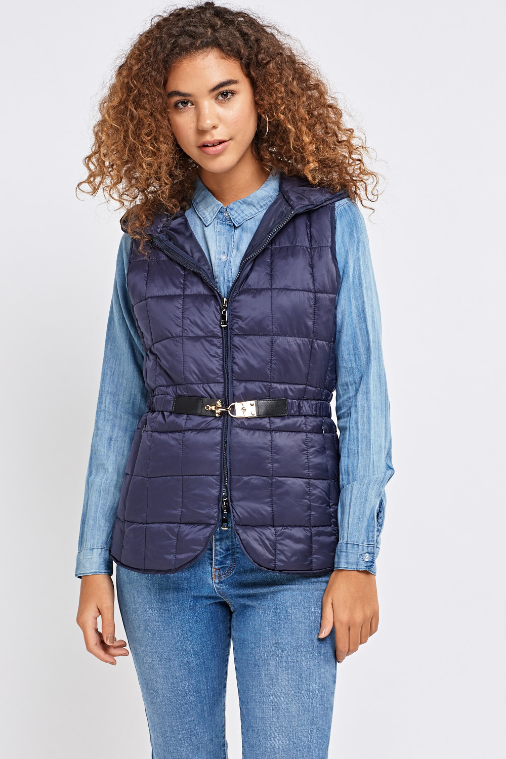 Quilted Hooded Gilet - Just $7