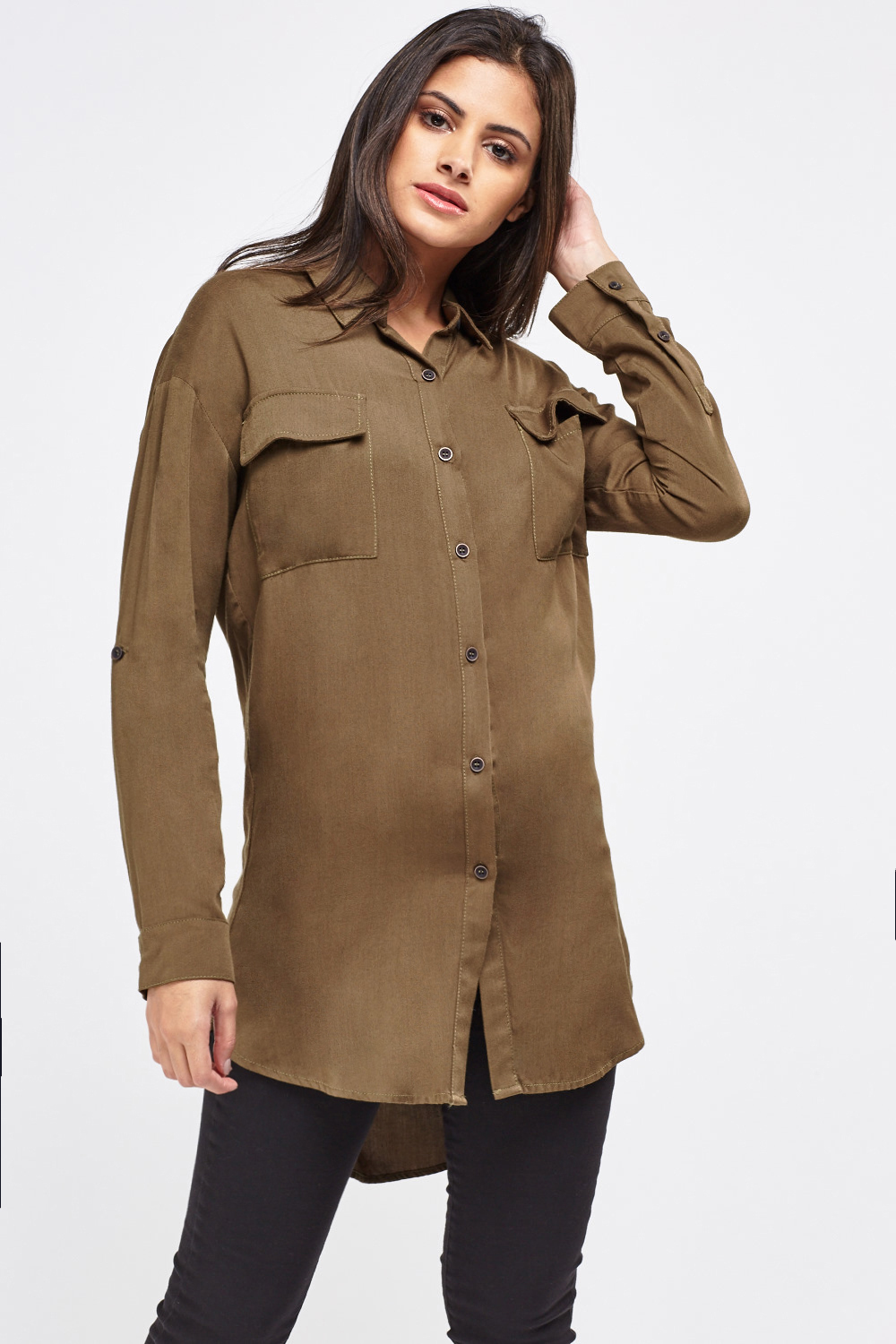 khaki shirt kmart