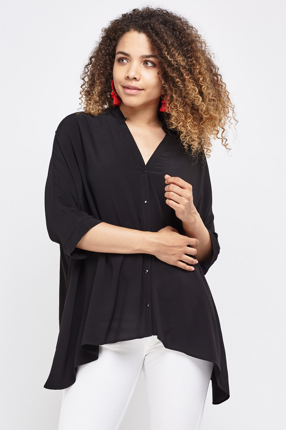 Oversized Batwing Sleeve Top - Just $3