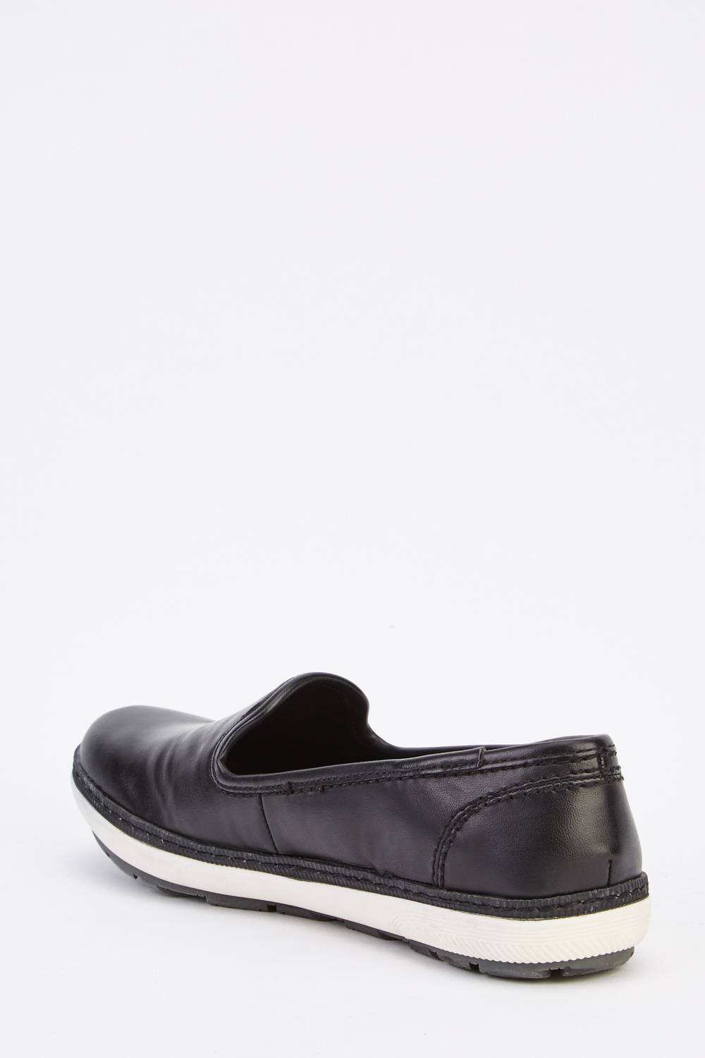 Faux Leather Slip On Shoes - Just $6