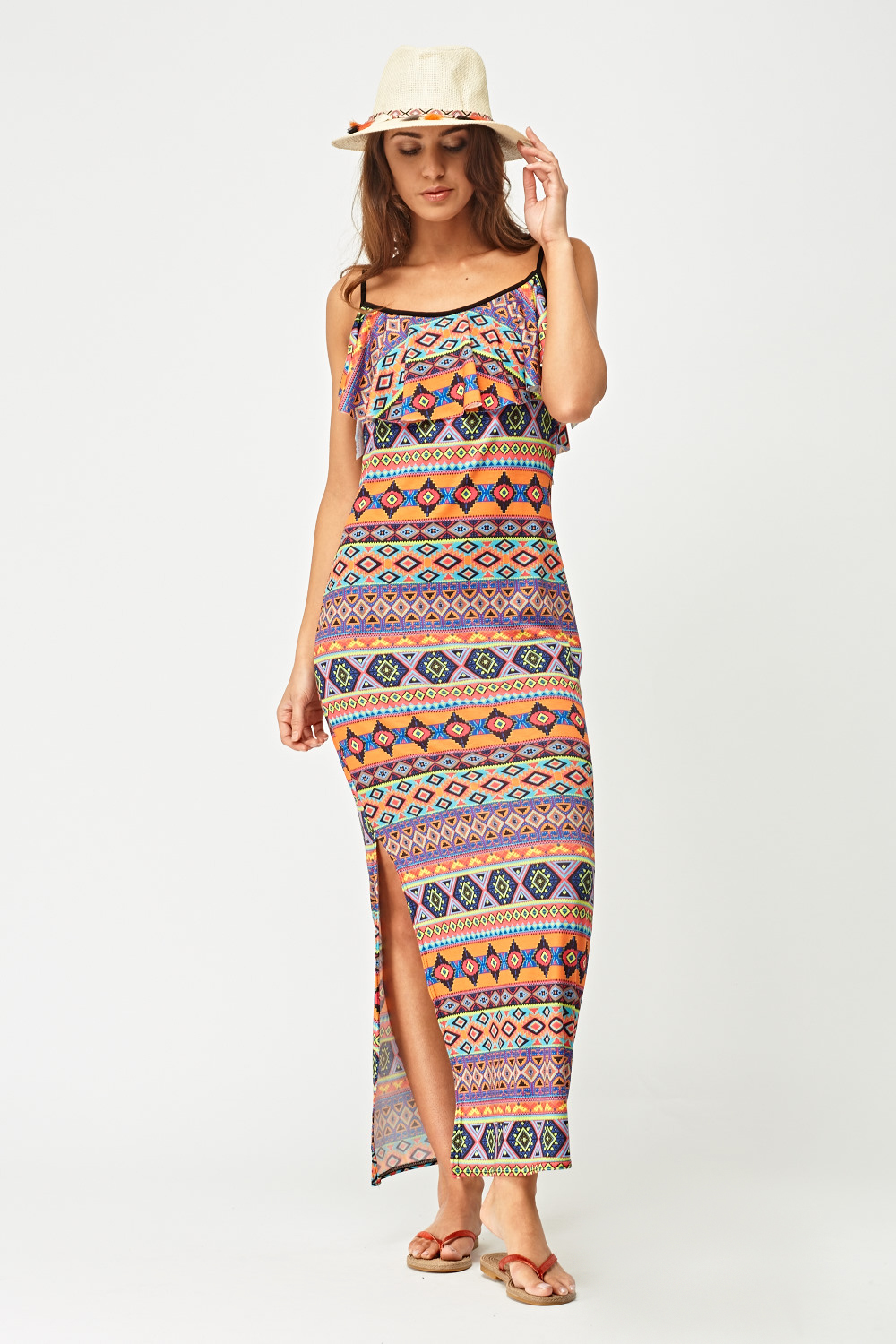 Aztec Print Maxi Dress - Just $6